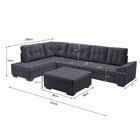 Sofá De Canto Leblon Veludo Grafite