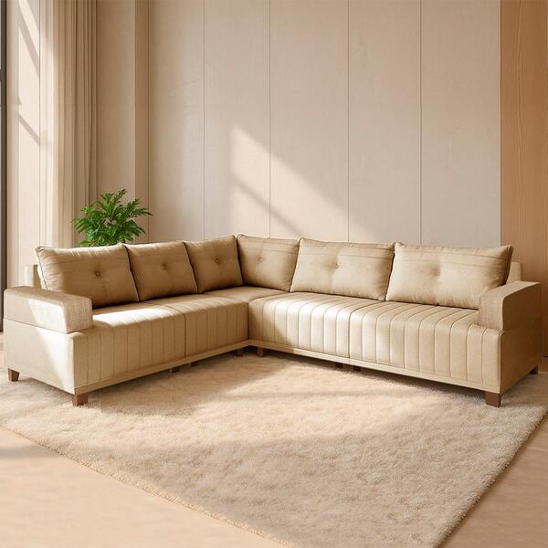 Sofá De Canto Leona Luxo Bom Pastor