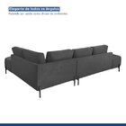 Sofá De Canto Luna Orgânico 265 Cm Para Sala De Estar Boucle