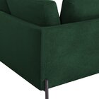 Sofá De Canto Luna Orgânico 265 Cm Veludo Verde