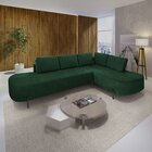 Sofá De Canto Luna Orgânico 265 Cm Veludo Verde