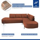 Sofá De Canto Luna Orgânico 265 Cm Yescasa