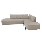 Sofá De Canto Luna Orgânico 265cm Para Sala De Estar Bege