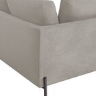 Sofá De Canto Luna Orgânico 265cm Para Sala De Estar Bege