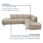 Sofá De Canto Luna Orgânico 265cm Para Sala De Estar Yescasa