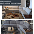 Sofá De Canto Modulado 324cm - 260cm 5 Lugares These Linho Be