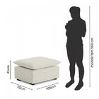 Sofá De Canto Modular Hug 9 Lugares 423x213cm Com 1 Puff Em L