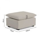 Sofá De Canto Modular Hug 9 Lugares 423x278cm Com 2 Puffs Em