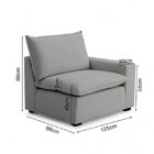 Sofá De Canto Modular Hug 9 Lugares 423x278cm Com 2 Puffs Em