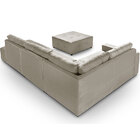 Sofá De Canto Mônaco Com Puff 6 Lugares – Golden Estofados -