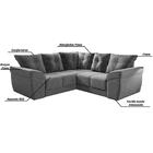 Sofá De Canto Moscou Cinza