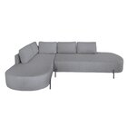 Sofá De Canto Orgânico 4 Lugares 265cm Base De Ferro Chaise E