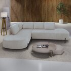 Sofá De Canto Orgânico 4 Lugares 265cm Base De Ferro Chaise E