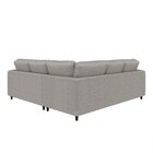 Sofá De Canto Orquídea 5 Lugares Em Linho Cabecasa Madeiraori