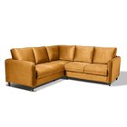 Sofá De Canto Orquídea 5 Lugares Em Veludo Cabecasa Madeiraor