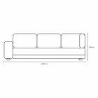 Sofá De Canto Para Sala De Estar 05 Lugares Londres Castor