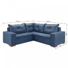 Sofá De Canto Parma  Azul