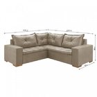 Sofá De Canto Parma  Bege