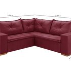 Sofá De Canto Parma  Bordô