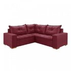 Sofá De Canto Parma  Bordô