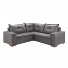 Sofá De Canto Parma  Cinza