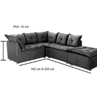 Sofá De Canto Parma Aifos Estofados Cinza