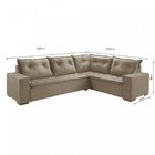 Sofá De Canto Potenza Bege