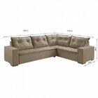 Sofá De Canto Potenza Bege