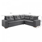 Sofá De Canto Potenza Cinza