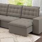 Sofá De Canto Retrátil E Reclinável 5 Lugares 310cm Belluno B