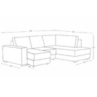 Sofá De Canto Retrátil E Reclinável 5 Lugares 310cm Belluno C