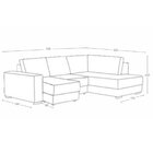 Sofá De Canto Retrátil E Reclinável 5 Lugares 310cm Belluno M