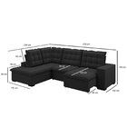 Sofá De Canto Retrátil E Reclinável 5 Lugares 310cm Belluno P