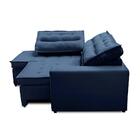 Sofá De Canto Retrátil E Reclinável Com Molas 2,50x2,00 Esq V