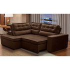 Sofá De Canto Retrátil E Reclinável Com Molas 2,50x2,00 Esq V