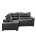 Sofá De Canto Retrátil E Reclinável Com Molas 2,50x2,00 Esque