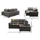 Sofá De Canto Retrátil E Reclinável Com Molas 2,50x2,00 Viena