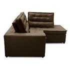 Sofá De Canto Retrátil E Reclinável Com Molas 2,50x2,00 Viena