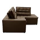 Sofá De Canto Retrátil E Reclinável Com Molas 2,50x2,00 Viena