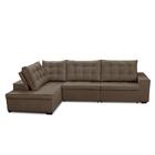 Sofá De Canto Retrátil E Reclinável Com Molas 3,00x2,00 Esq B