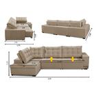 Sofá De Canto Retrátil E Reclinável Com Molas 3,00x2,00 Esq B