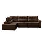 Sofá De Canto Retrátil E Reclinável Com Molas 3,00x2,00 Esq M