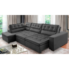 Sofá De Canto Retrátil E Reclinável Com Molas 3,00x2,00 Esq V