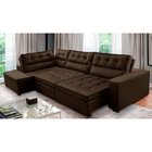 Sofá De Canto Retrátil E Reclinável Com Molas 3,00x2,00 Esq V