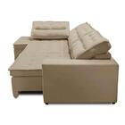 Sofá De Canto Retrátil E Reclinável Com Molas 3,40x2,00 Esq M