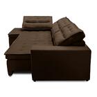 Sofá De Canto Retrátil E Reclinável Com Molas 3,40x2,00 Esq V