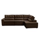 Sofá De Canto Retrátil E Reclinável Com Molas 3,40x2,00 Maríl