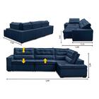 Sofá De Canto Retrátil E Reclinável Com Molas 3,40x2,00 Viena