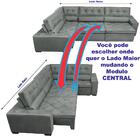 Sofa De Canto Retrátil E Reclinável Com Molas Cama Inbox Aust