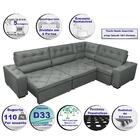 Sofa De Canto Retrátil E Reclinável Com Molas Cama Inbox Aust
